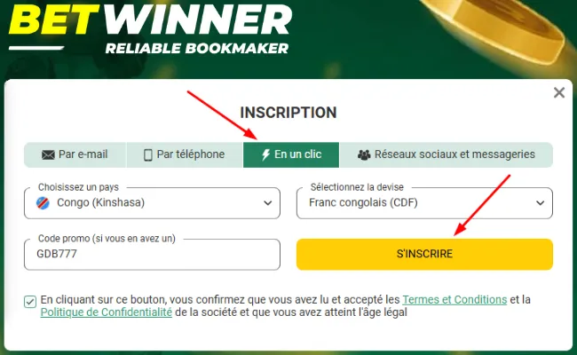 Inscription en Un Clic